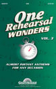 One Rehearsal Wonders, Vol. 3 SAB Singer's Edition cover